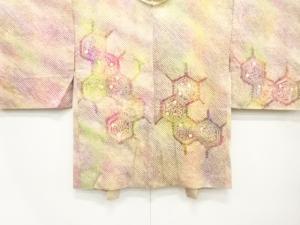 本総絞り　亀甲に花模様　暈し　羽織